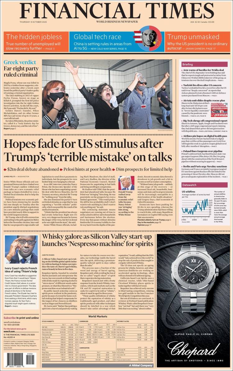 Portada de Financial Times - USA (USA)
