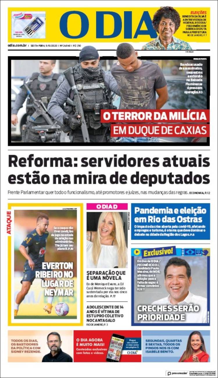 Portada de O Dia (Brasil)