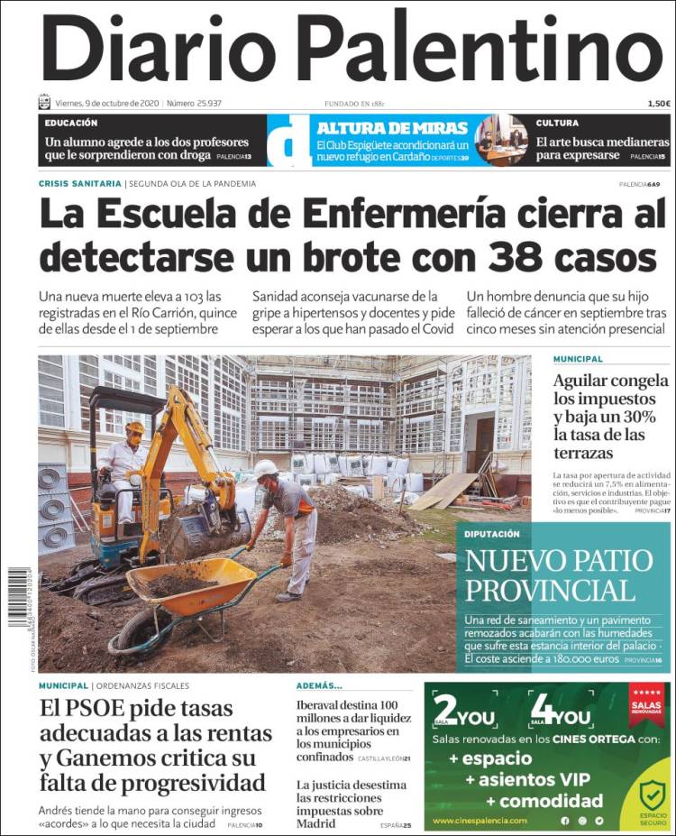 Portada de Diario Palentino (Espa&ntilde;a)