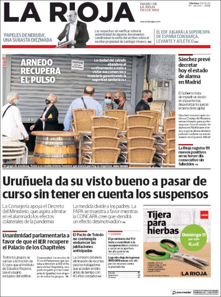 Portada de La Rioja (Espa&ntilde;a)