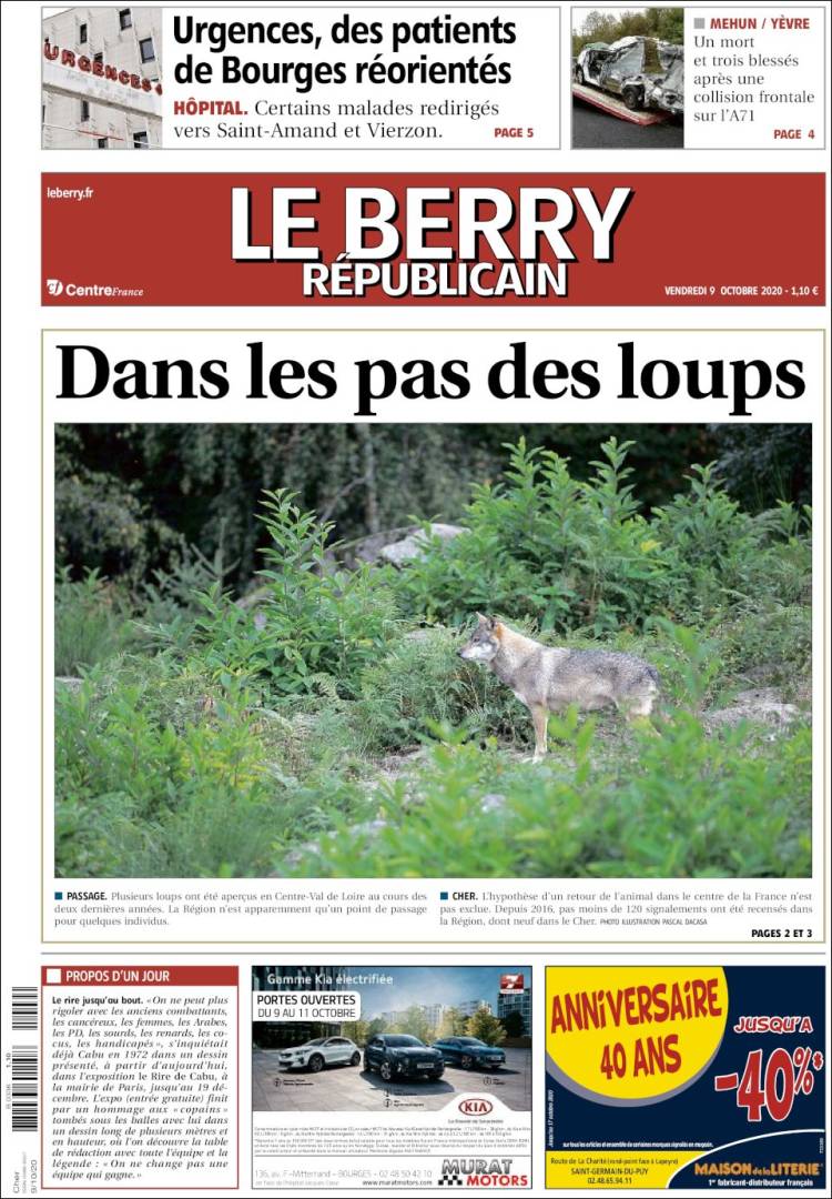 Portada de Berry Republicain (Francia)