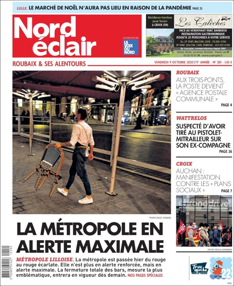 Portada de Nord Éclair (Francia)