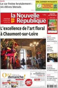 Portada de La Nouvelle Republique (Francia)