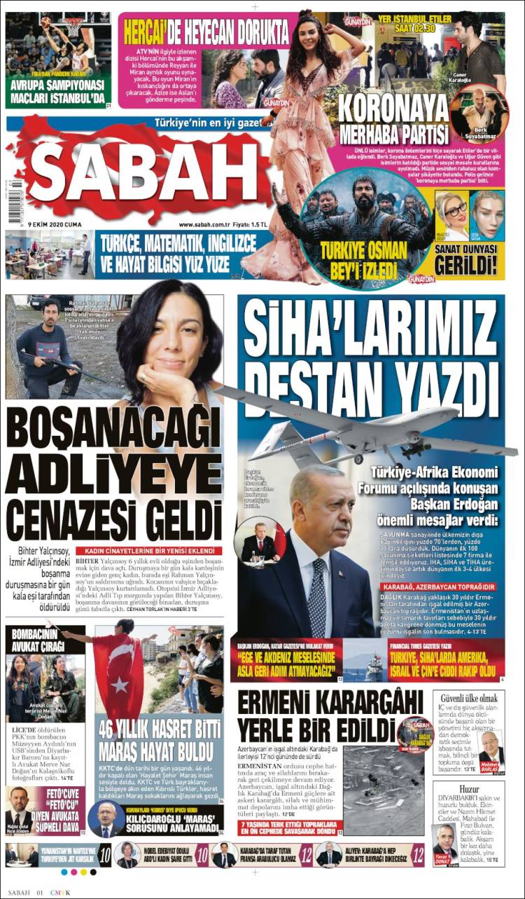 Portada de Sabah (Turqu&iacute;a)