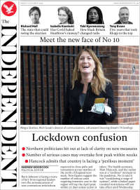 Portada de The Independent (Reino Unido)