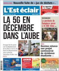 Portada de L'Est Eclair (Francia)