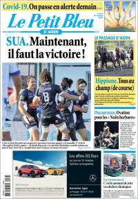 Portada de Le Petit Bleu (Francia)