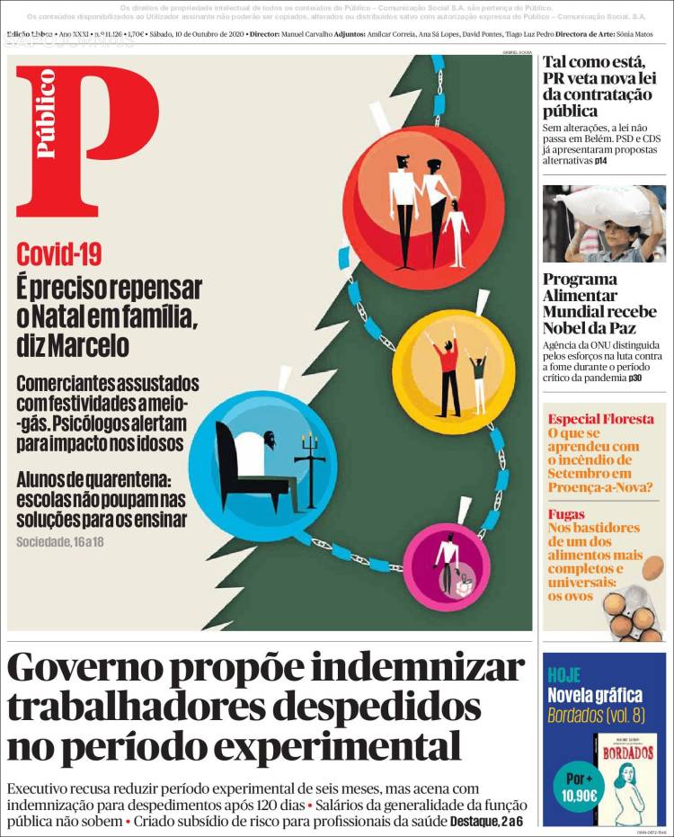 Portada de Público (Portugal)