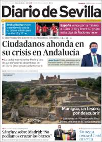 Portada de Diario de Sevilla (España)