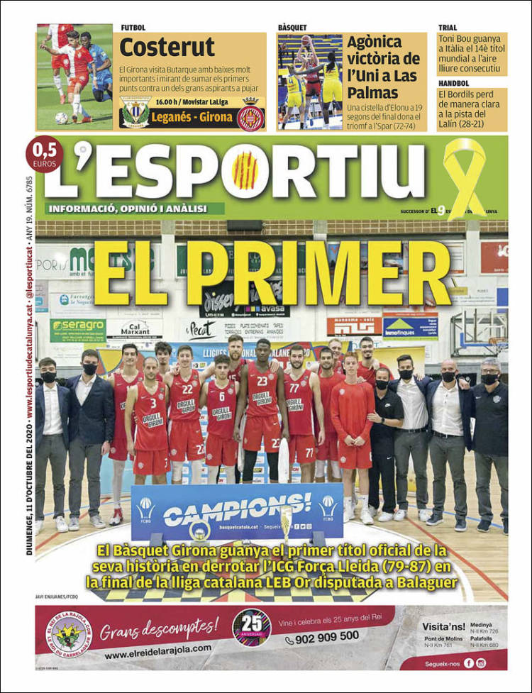 Portada de L'Esportiu : Girona (España)