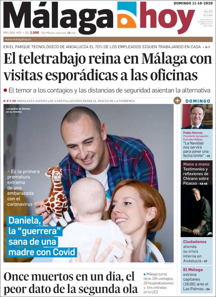 Portada de Málaga Hoy (España)