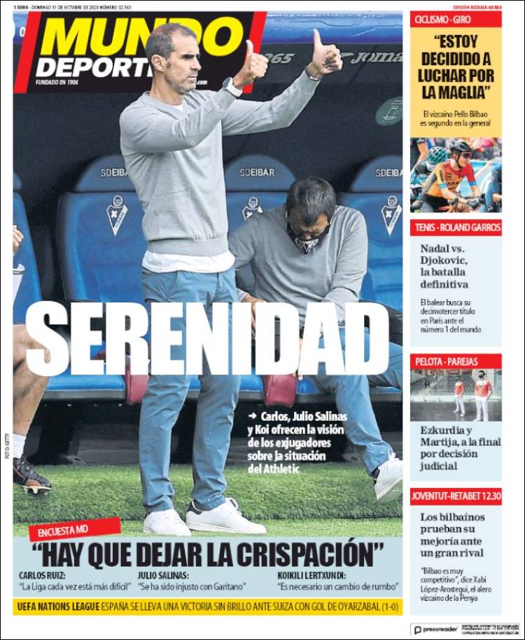 Portada de Mundo Deportivo Bizkaia (España)