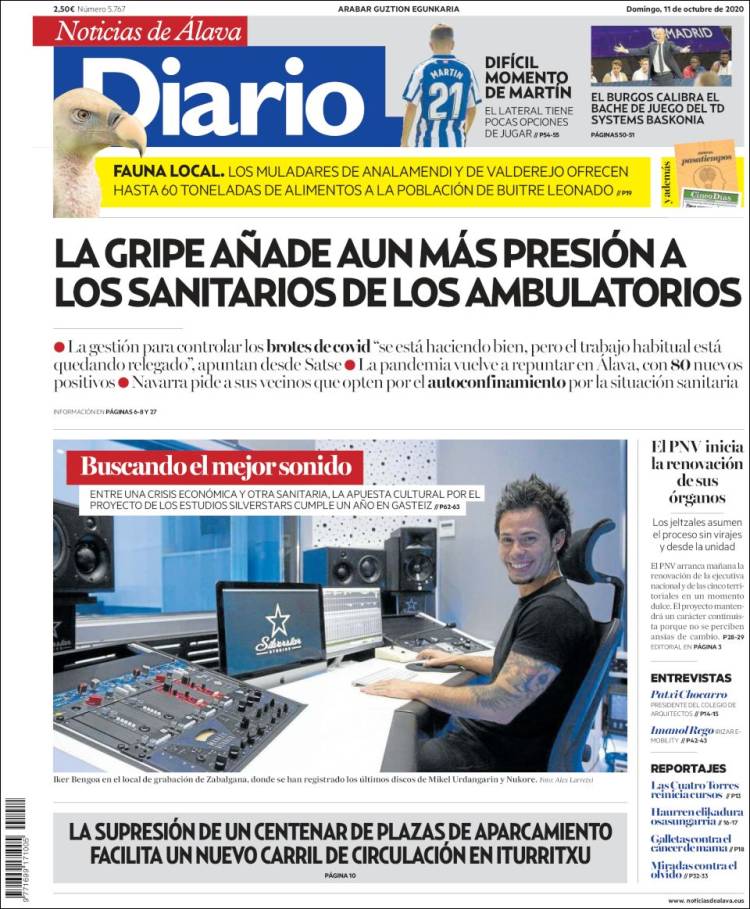 Portada de Noticias de Álava (España)