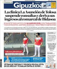 Portada de Noticias de Gipuzkoa (España)