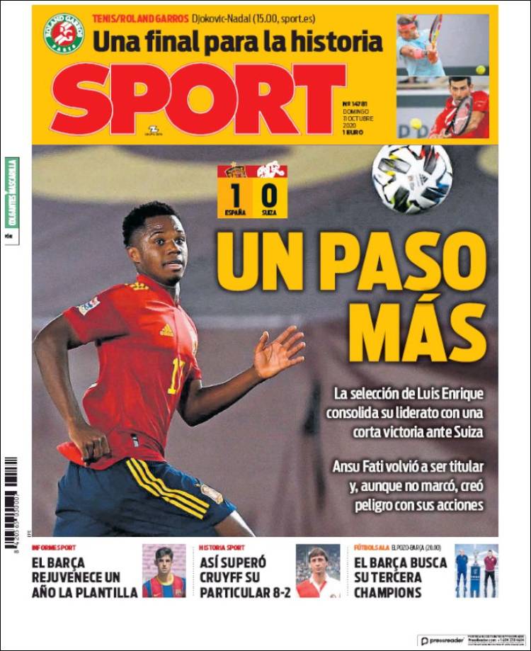 Portada de Sport (España)