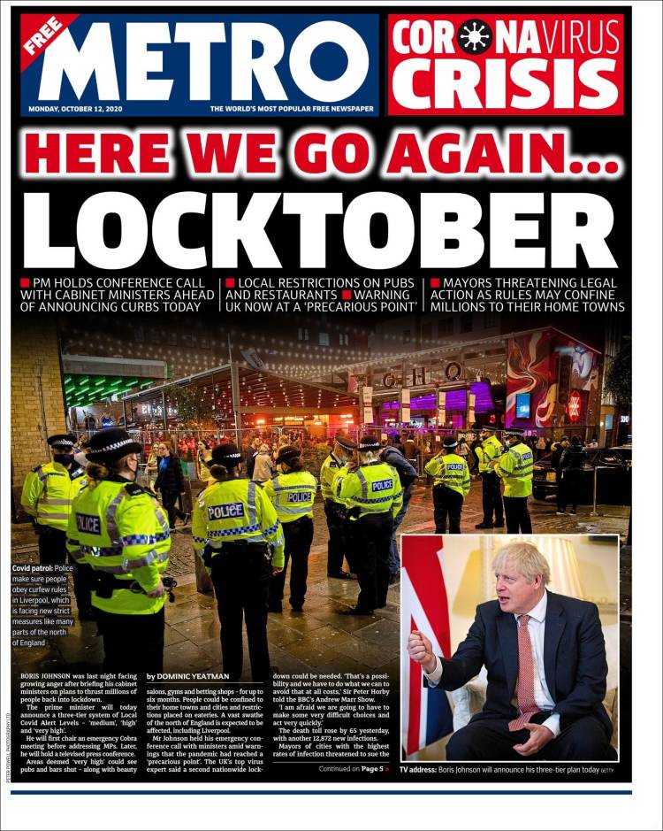 Portada de Metro (Reino Unido)