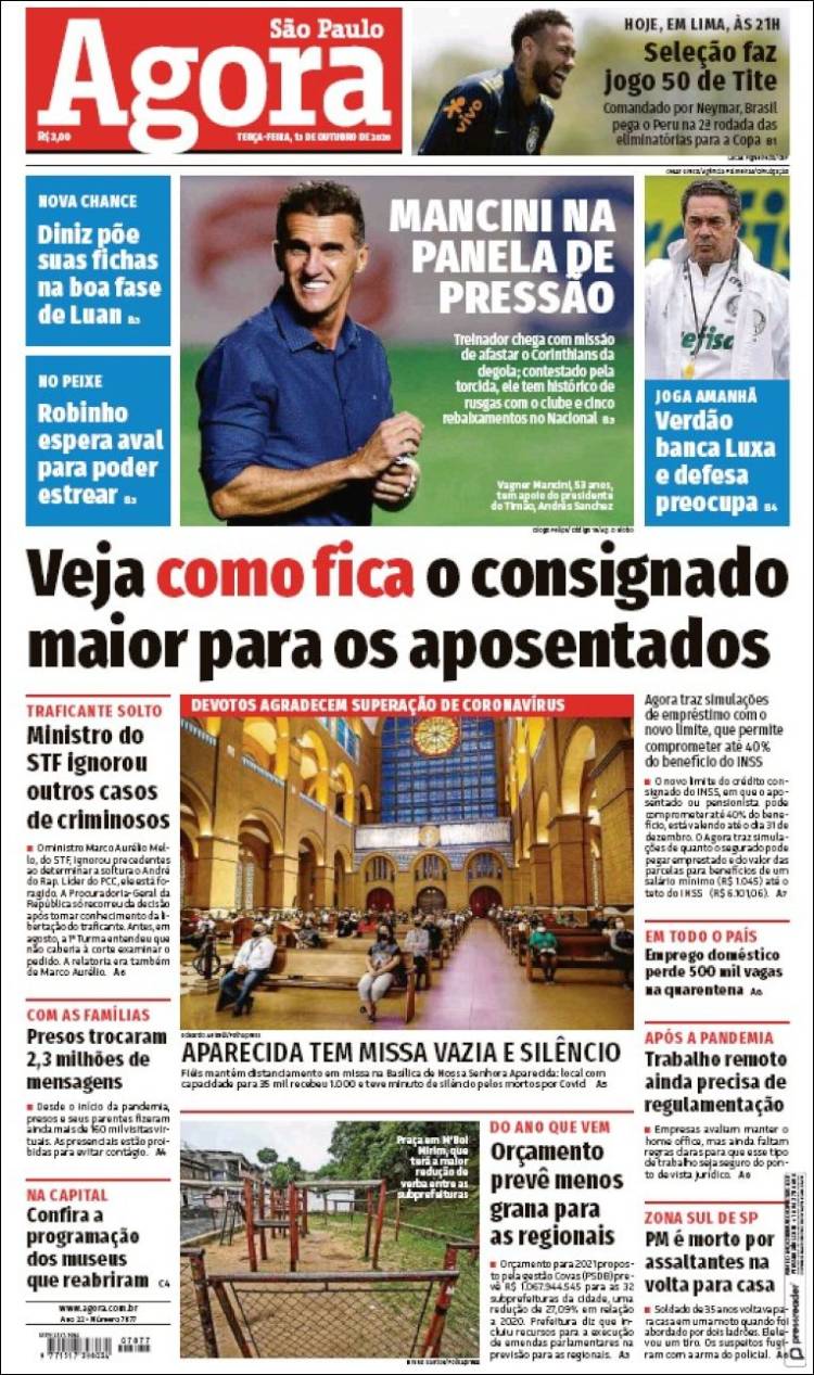 Portada de Jornal Agora (Brasil)