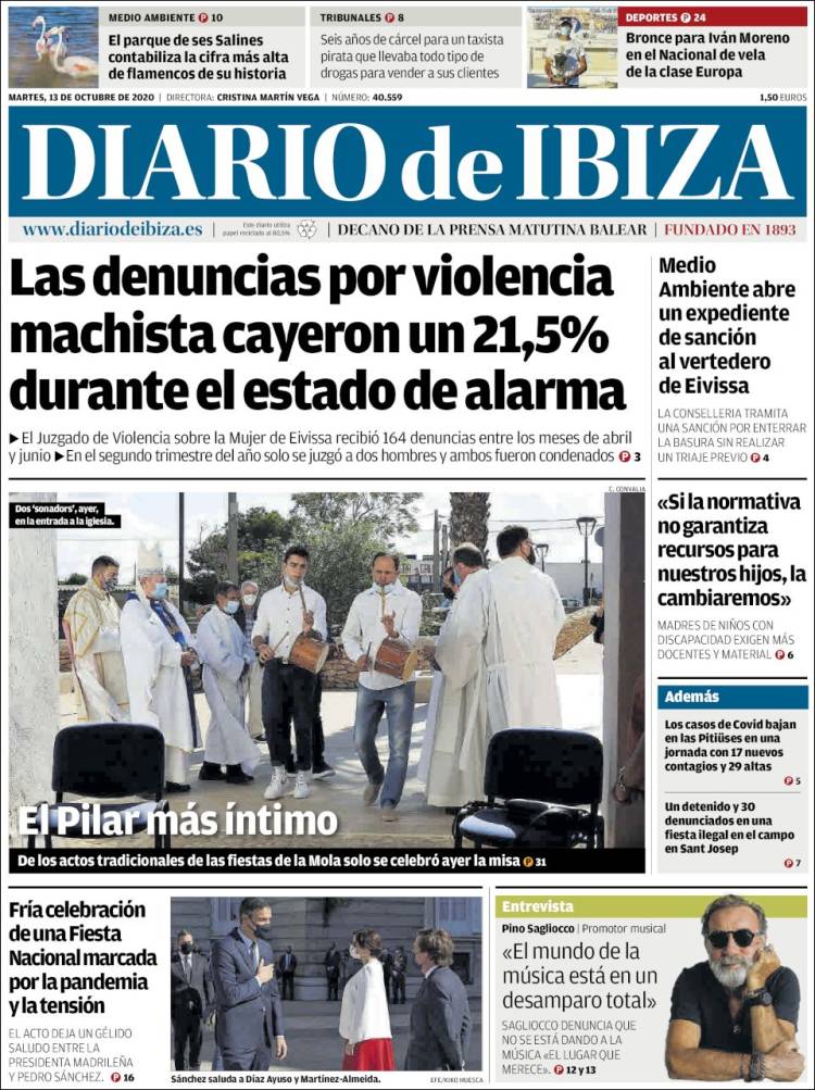 Portada de Diario de Ibiza (España)