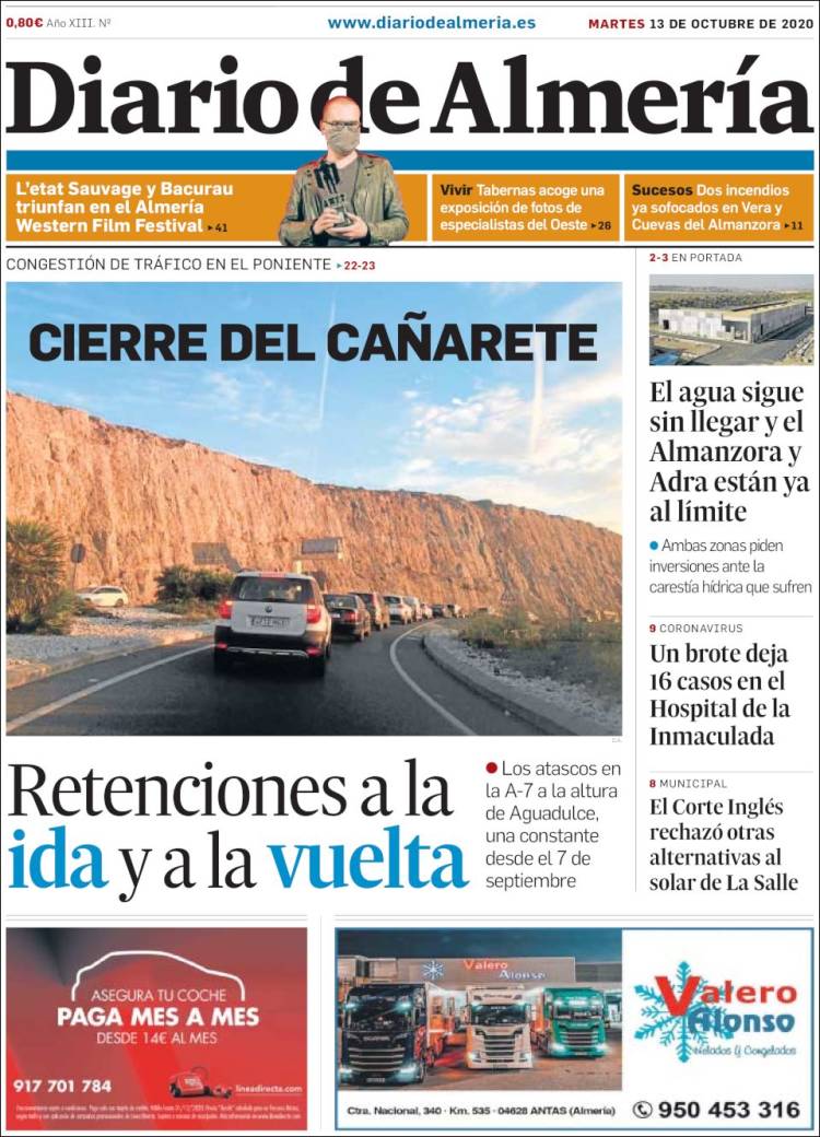 Portada de Diario de Almería (España)