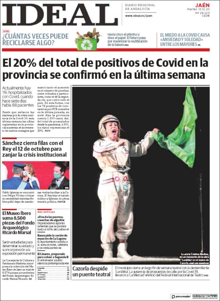 Portada de El Ideal de Jaén (España)