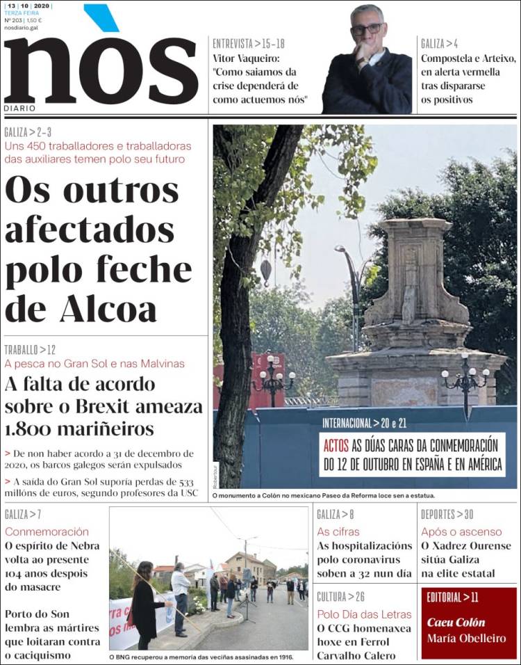 Portada de Nòs Diario (España)