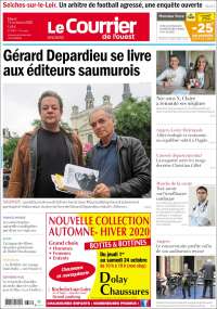 Portada de Le Courrier de l'Ouest (Francia)