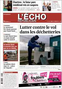Portada de L'Echo Républicain (Francia)