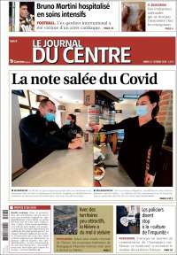 Portada de Le Journal du Centre (Francia)