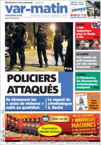 Portada de Nice-Matin (Francia)