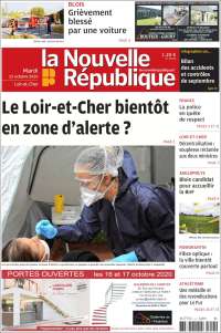 Portada de La Nouvelle Republique (Francia)