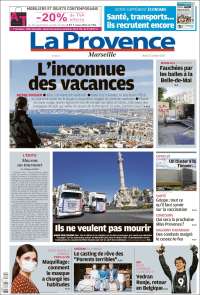 Portada de La Provence (Francia)