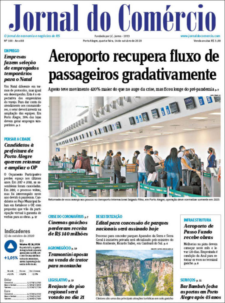 Portada de Jornal do Comércio (Brasil)