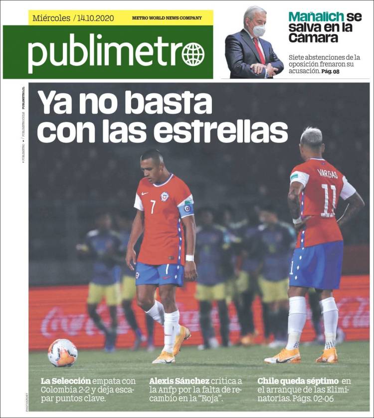 Portada de Publimetro (Chile)