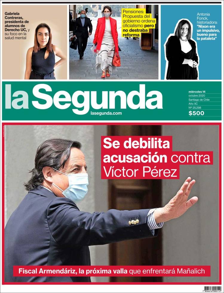 Portada de La Segunda (Chile)