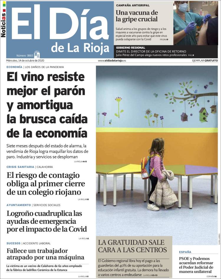 Portada de El Día de La Rioja (Espa&ntilde;a)