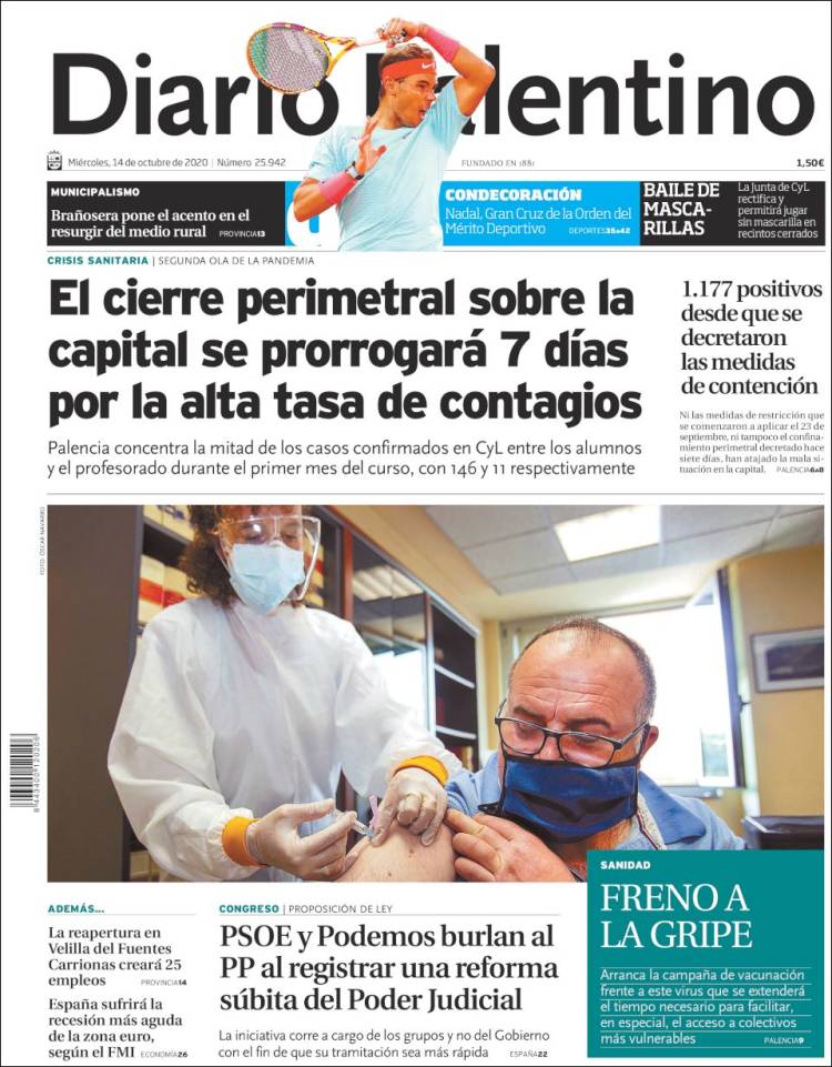 Portada de Diario Palentino (Espa&ntilde;a)