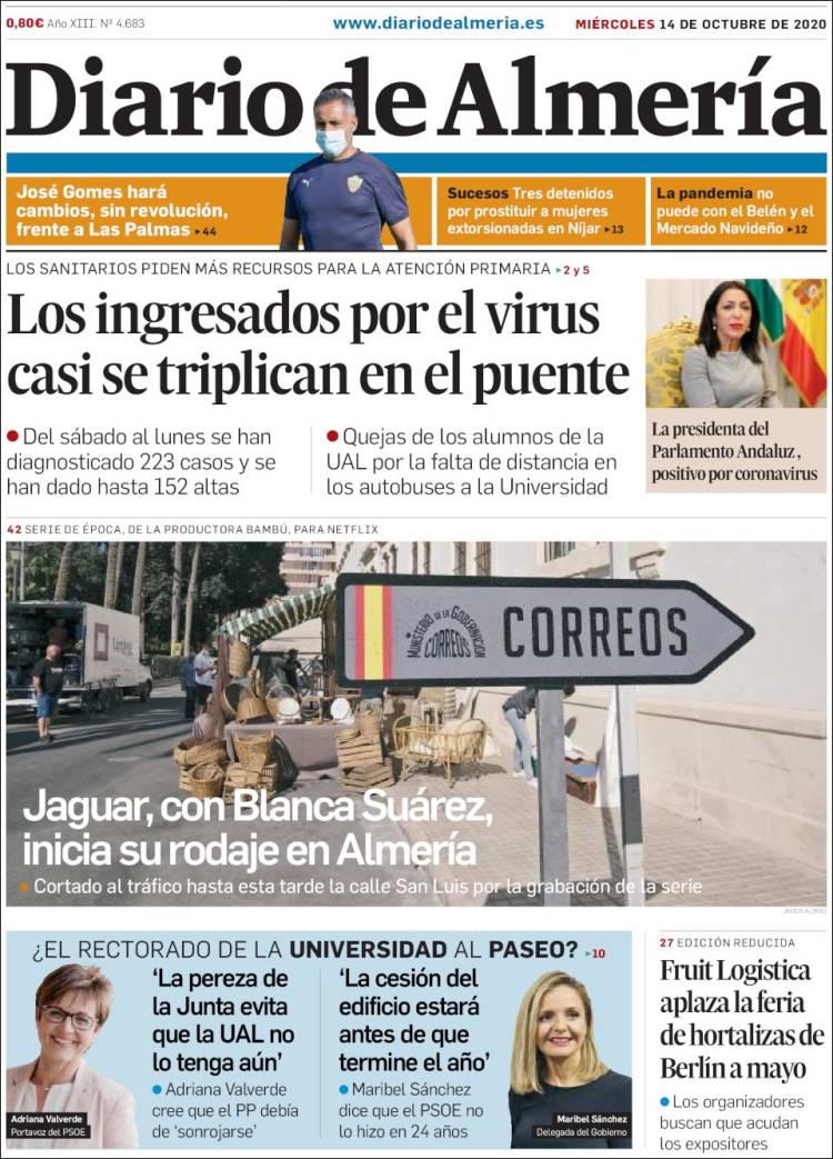 Portada de Diario de Almería (Espa&ntilde;a)