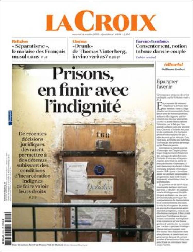 Portada de La Croix (Francia)
