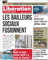 Portada de Libération Champagne (Francia)