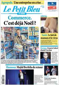 Portada de Le Petit Bleu (Francia)