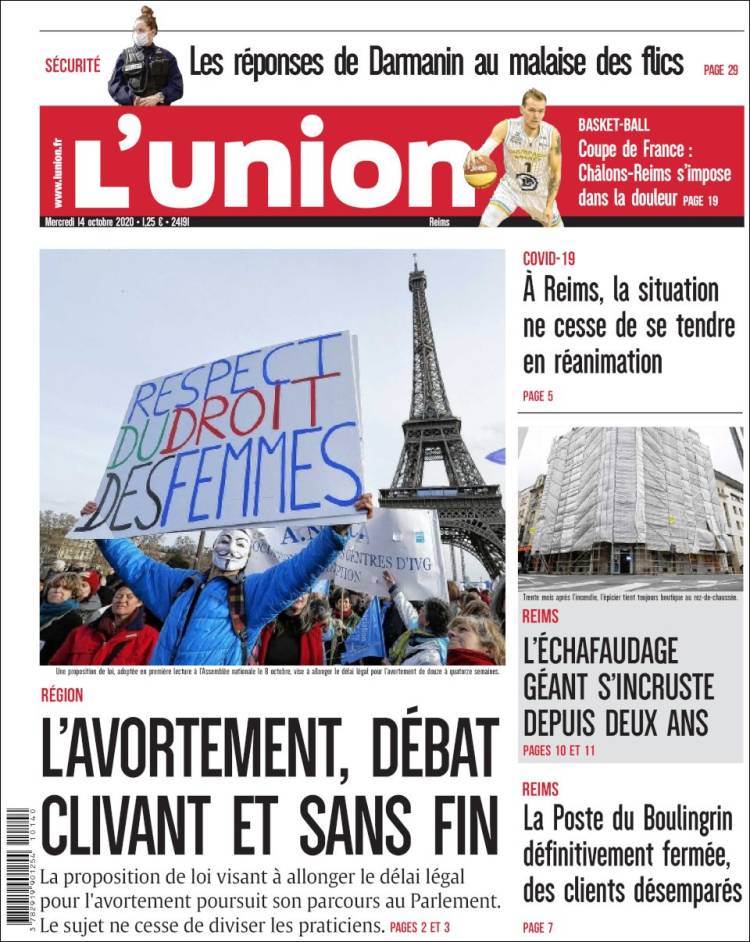 Portada de L'Union (Francia)