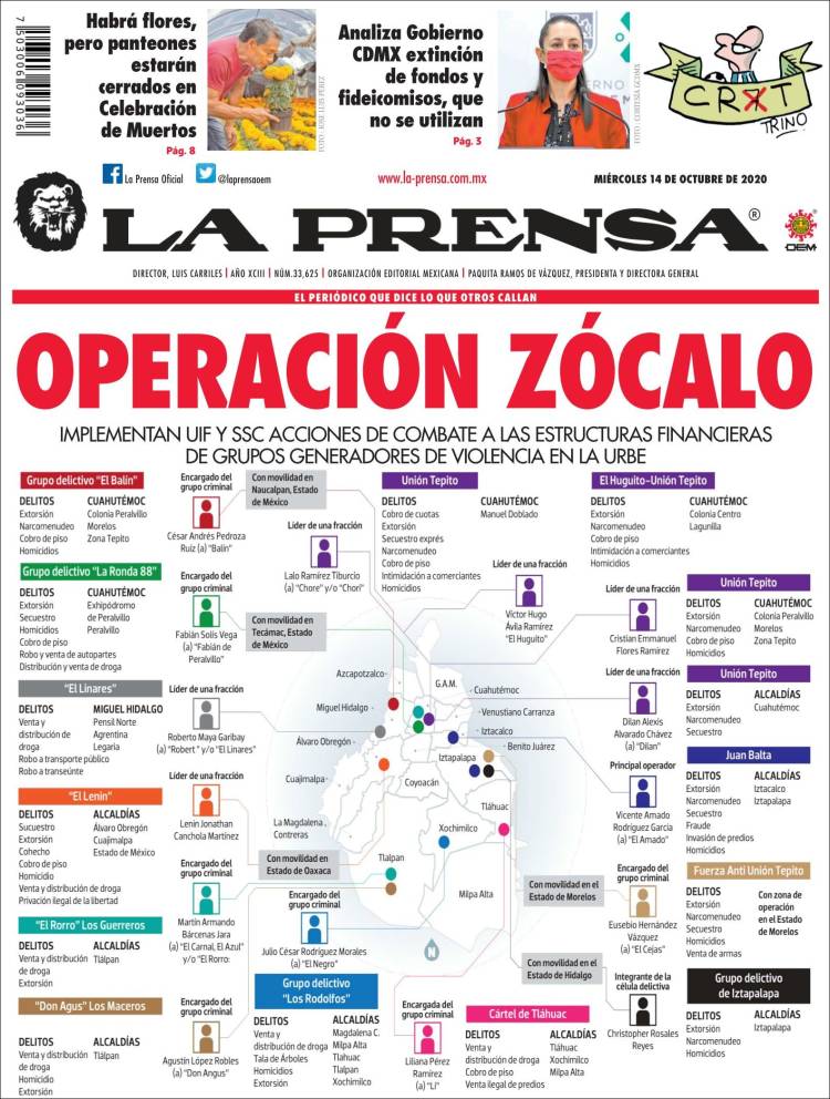Portada de La Prensa (México)
