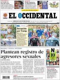 Portada de El Occidental (México)