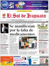 Portada de El Sol de Irapuato (México)