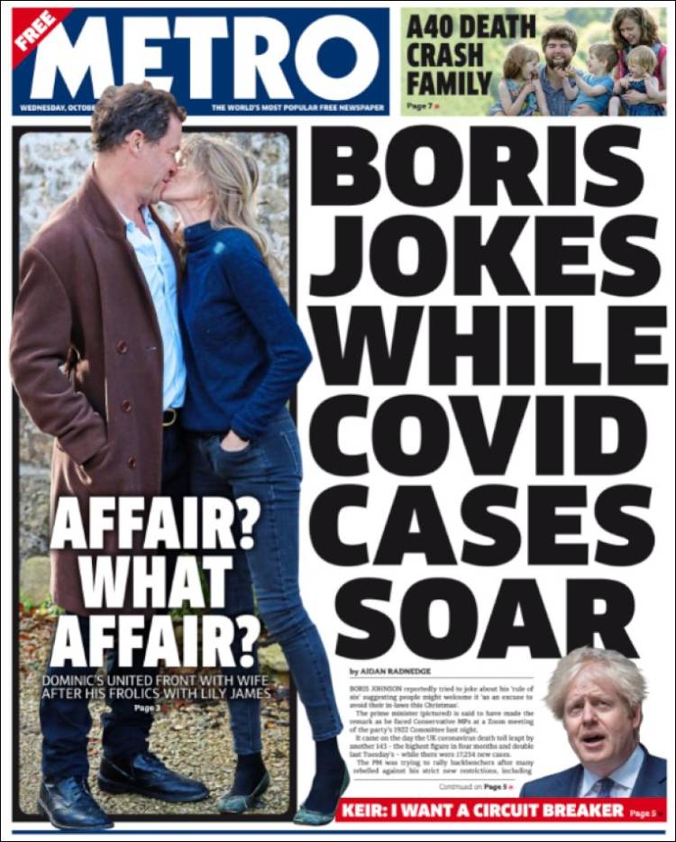 Portada de Metro (Reino Unido)