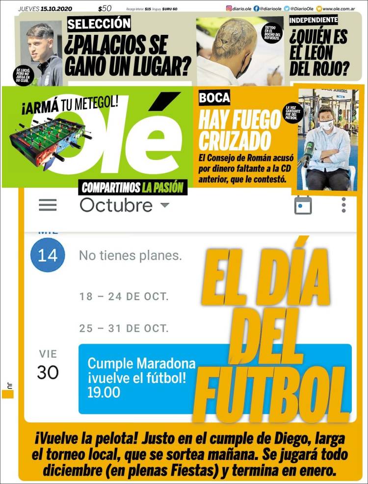 Portada de Olé (Argentine)