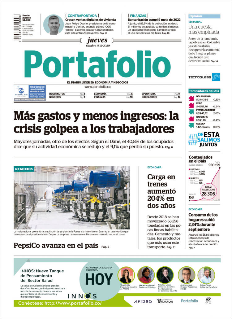 Portada de Portafolio (Colombie)