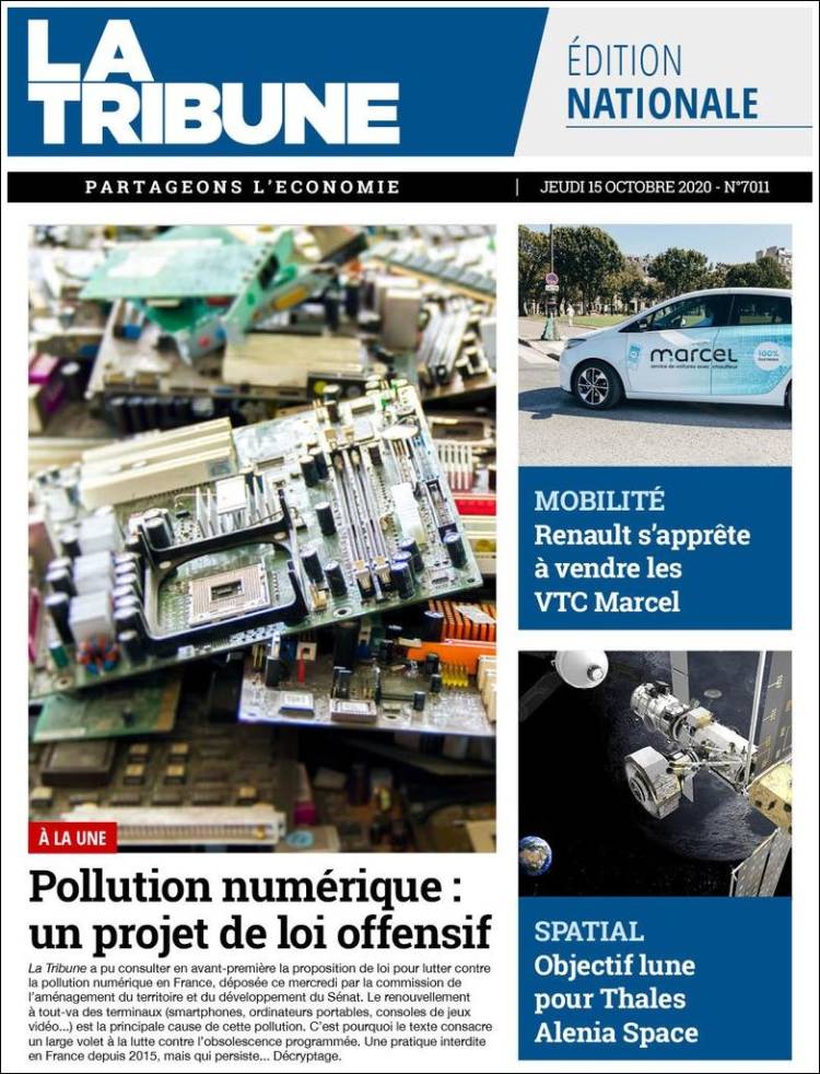 Portada de La Tribune (France)