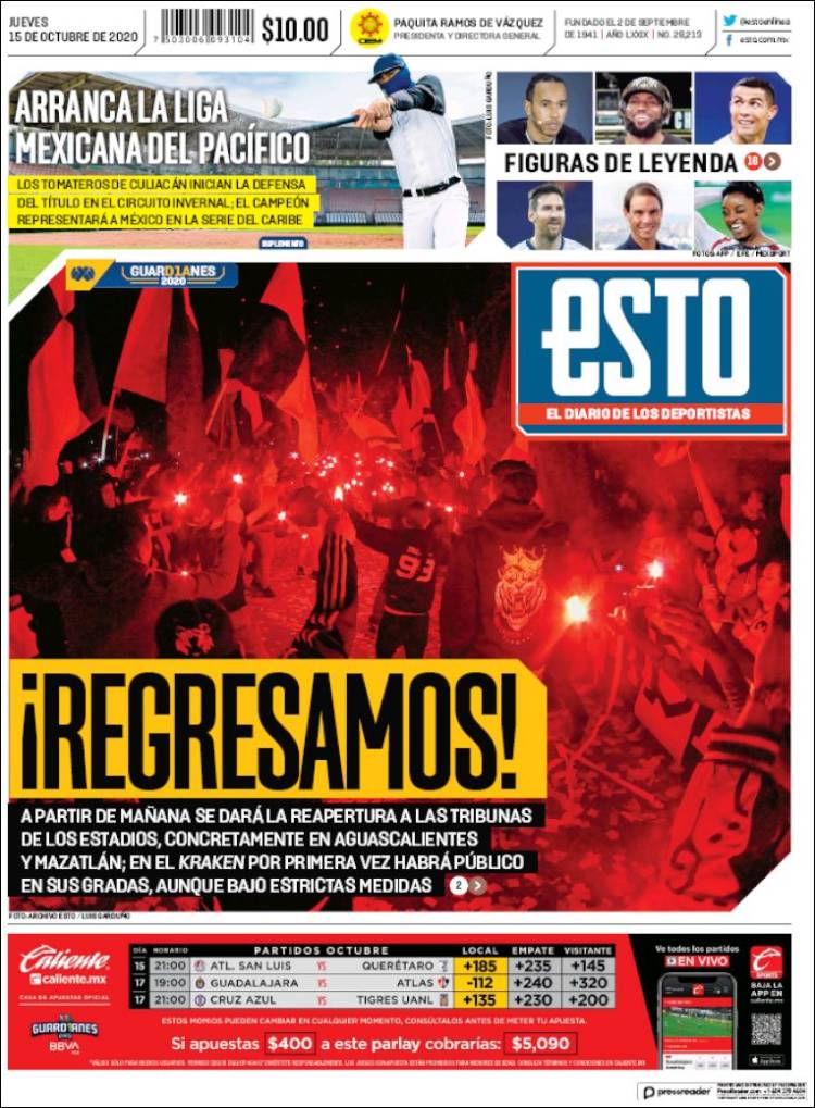 Portada de Esto (Mexique)