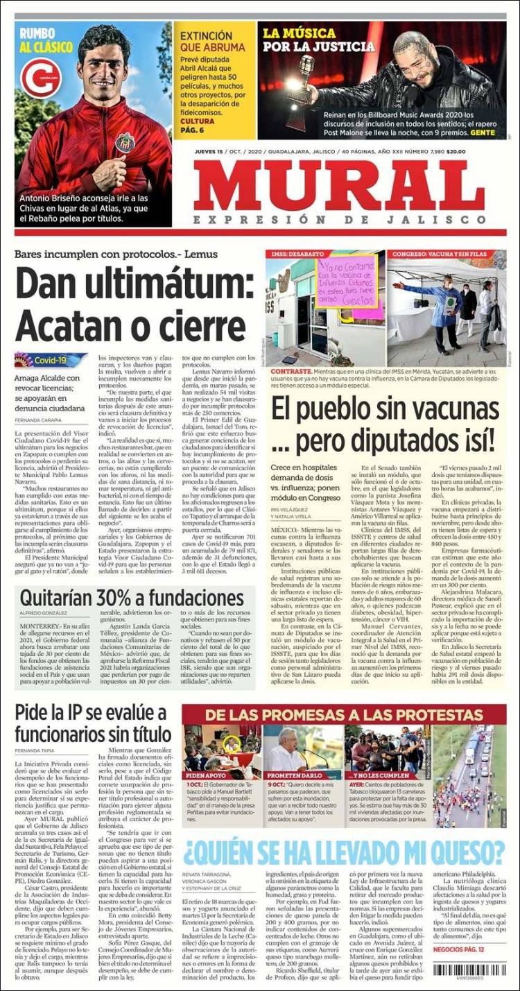 Portada de El Mural (Mexique)